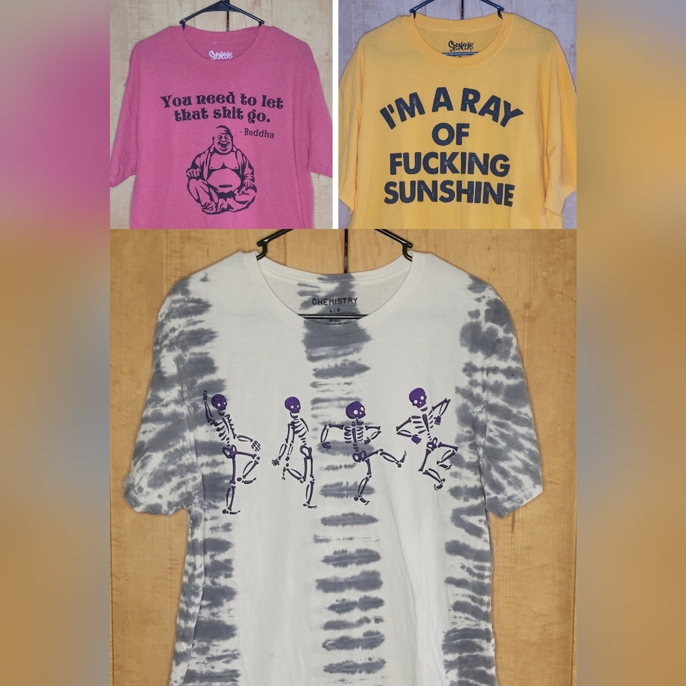 Chemistry Tie-Dye Skeleton Dance T-Shirt